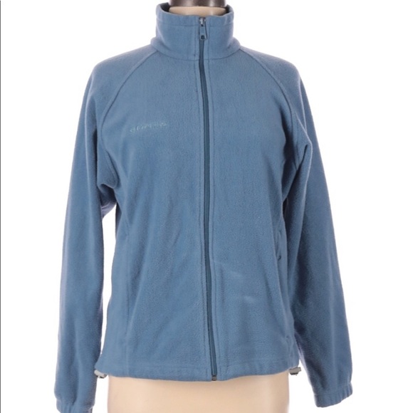COLUMBIA periwinkle medium fleece jacket pullover - Picture 1 of 8